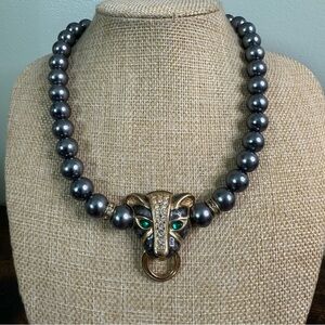 KJL for Avon Panther Necklace 1988 Duchess of Windsor Collection 17.5”